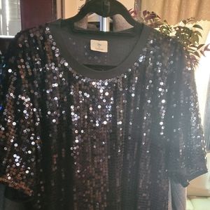 Sequin Tshirt Dress